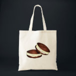 Chocolat Whoopie Pies PA Hollandais Dessert Sac en<br><div class="desc">Illustration originale de tartes à tarte blanche remplies de crème au chocolat.</div>