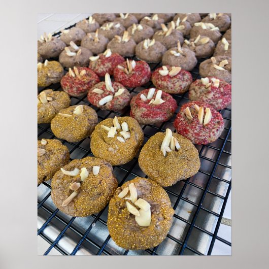 Chocolate Almond Cookies Poster (Voorkant)