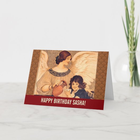 Chocolate Angel Frans Antiek Kaart (Voorkant)