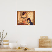 Chocolate Angel Frans Antiek Poster (Keuken)