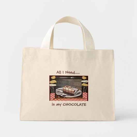 CHOCOLATE BAG MINI TOTE BAG (Voorkant)