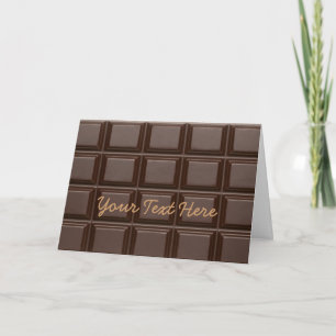 Chocolate Bar Carte de voeux sucré