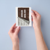 Chocolate Bar in Wrapper Custom Message Flyer (Hand)