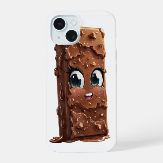 Chocolate Bar Phone Case | Sweet & Fun Chocolate D (Verso)