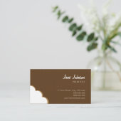 Chocolate Bite Funny Creative visitekaartje (Staand voorkant)