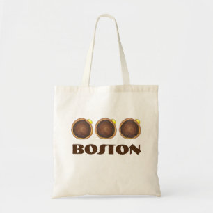 Chocolate Boston Cream Donuts Doughnut Bag Tote Bag