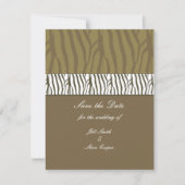 Chocolate Brown bewaart de datum Save The Date (Voorkant)