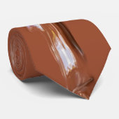 Chocolate Brown Druppelende Smelten Snoep Stropdas (Opgerold)