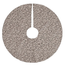 Chocolate Brown Mocha Cream Leopard Glitter Kerstboom Rok