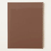 Chocolate Brown Professional Planner with name (Dos)