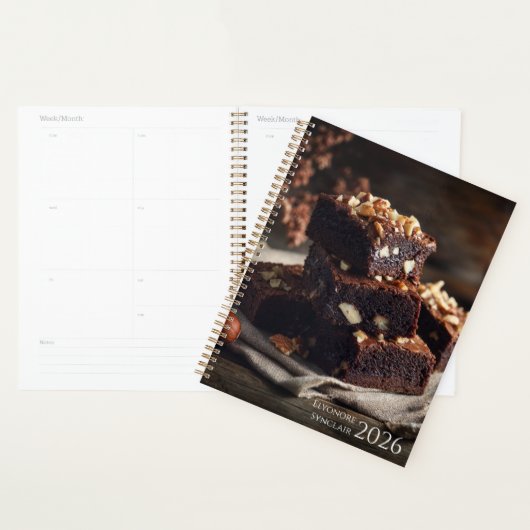 Chocolate Brownie Dessert 2026 Planner (Display)