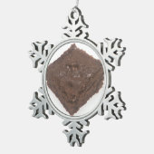 Chocolate Brownie Tin Sneeuwvlok Ornament (Rechts)