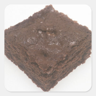 Chocolate Brownie Vierkante Sticker