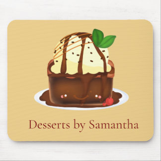 Chocolate Brownie With Vanilla Ice Cream Muismat