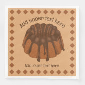 Chocolate Bundt Sponge Ring Shape Cake - eigen tek Servet (Voorkant)