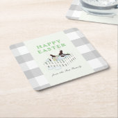 Chocolate Bunnies Eggs Paaspapier Onderzetter (Schuin)