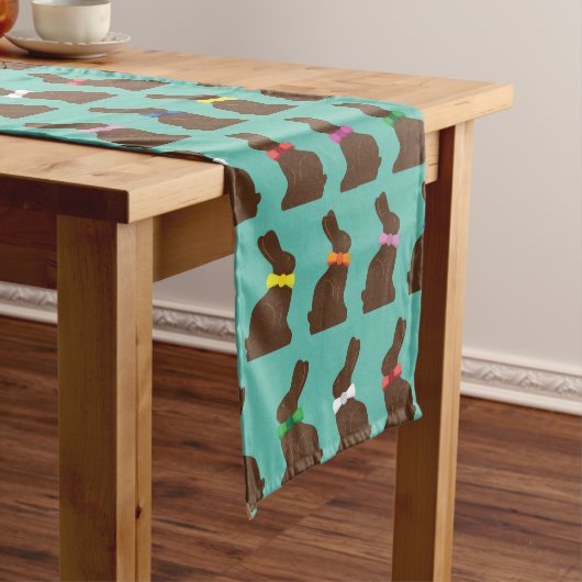 Chocolate Bunnies Table Runner Korte Tafelloper (Voorbeeld)