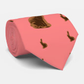 Chocolate Bunny Rabbit Stropdas (Opgerold)