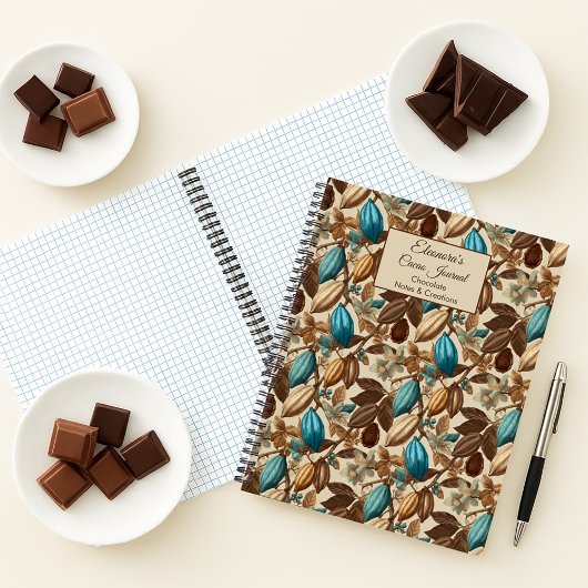 Chocolate Cacao Tasting Journal Spiral Notebook Notitieboek