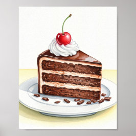 Chocolate Cake Art Print