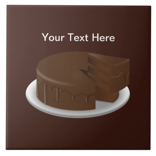 Chocolate Cake Kitchen Tegeltje (Voorkant)