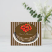 Chocolate Cake Recept Kaarten (Staand voorkant)
