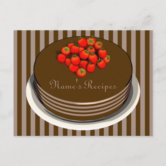 Chocolate Cake Recept Kaarten (Voorkant)