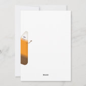 Chocolate Candy Corn Happy Herfst Holiday Kaart (Achterkant)