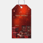 Chocolate Candy Gift Tag Cadeaulabel (Achterkant)