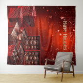 Chocolate Candy Holiday Backdrop Wandkleed (In Situ (horizontaal))