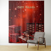 Chocolate Candy Holiday Backdrop Wandkleed (In situ)