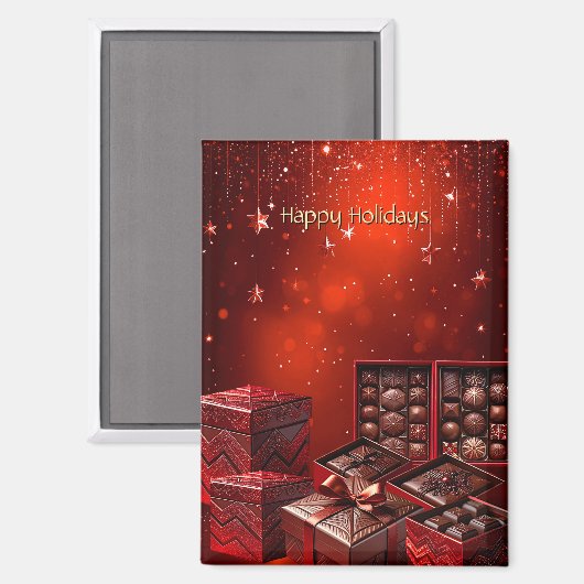 Chocolate Candy Holiday Magnet (Recto/Verso)