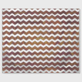 Chocolate Carmel Swirl Chevron Pattern Cadeaupapier (Vlak)