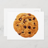 Chocolate Chip Cookie Afbeelding Briefkaart (Voorkant / Achterkant)