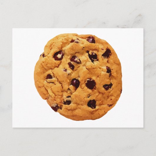 Chocolate Chip Cookie Afbeelding Briefkaart (Voorkant)