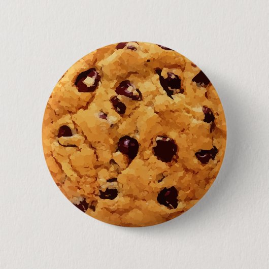 Chocolate Chip Cookie Afbeelding Ronde Button 5,7 Cm (Voorkant)