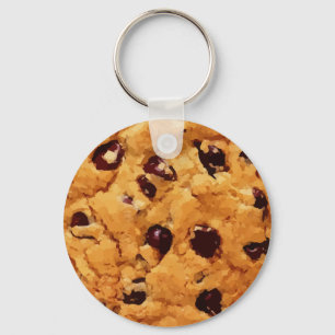 Chocolate Chip Cookie Afbeelding Sleutelhanger