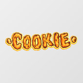 Chocolate Chip Cookie Biscuit Bakery Raamsticker (Vel)