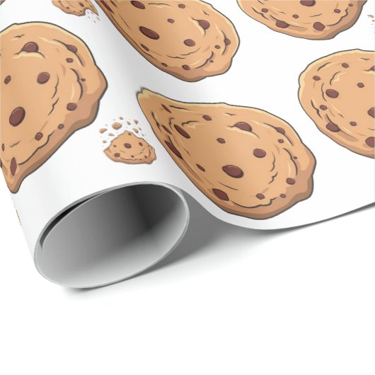 Chocolate Chip Cookie Cadeaupapier (Rol Hoek)
