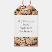 Chocolate Chip Cookie close-up Cadeaulabel (Achterkant)