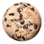 Chocolate Chip Cookie close-up Keramische Knop (Voorkant)