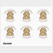 Chocolate Chip Cookie Dough Bakery Pastry Chef Ronde Sticker (Vel)