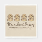 Chocolate Chip Cookie Dough Bakery Pastry Chef Servet (Voorkant)