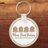 Chocolate Chip Cookie Dough Bakery Pastry Chef Sleutelhanger (Voorkant)