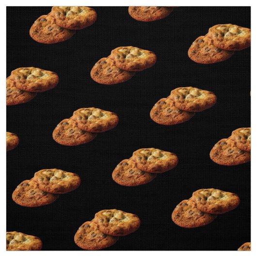 Chocolate Chip Cookie Fabric Stof (Swatch)