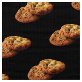 Chocolate Chip Cookie Fabric Stof (Close Up)