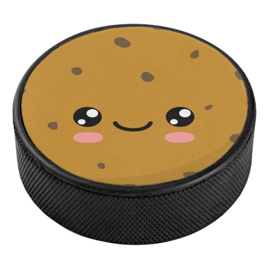 Chocolate Chip Cookie Hockey Puck (3/4)