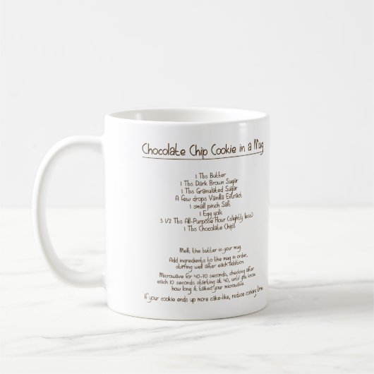 Chocolate Chip Cookie in een Mok (Links)