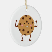 Chocolate Chip Cookie Keramisch Ornament (Rechts)