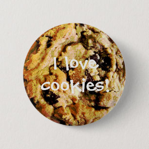 Chocolate Chip Cookie-knop Flair Ronde Button 5,7 Cm